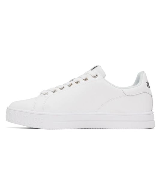 Versace White Couture Fondo Court Trainers for men