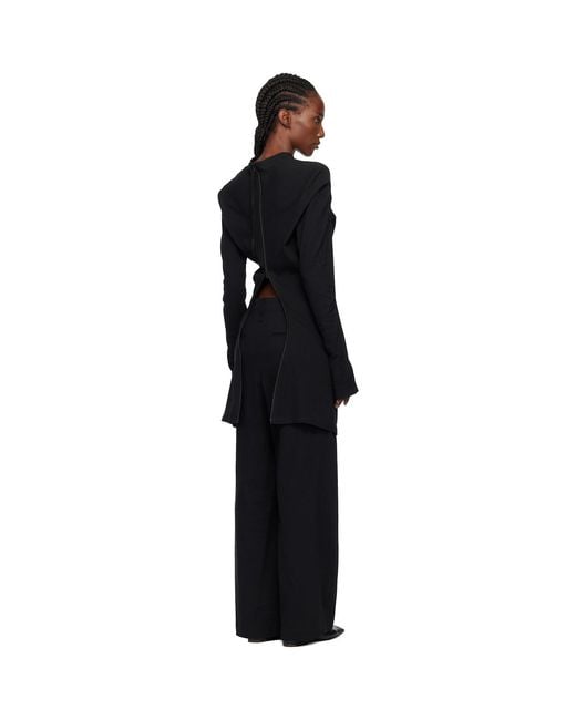 Issey Miyake Black 'Like Torso Like Shirt' Minidress