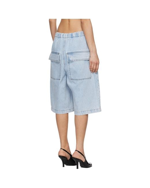 Entire studios Blue Spar Denim Shorts