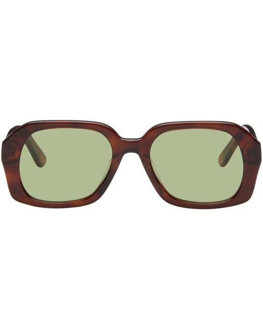 Velvet Canyon Green Tortoiseshell 'Le Classique' Sunglasses