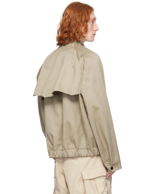 メンズ Sacai ベージュ コットン チノ ジャケット Natural