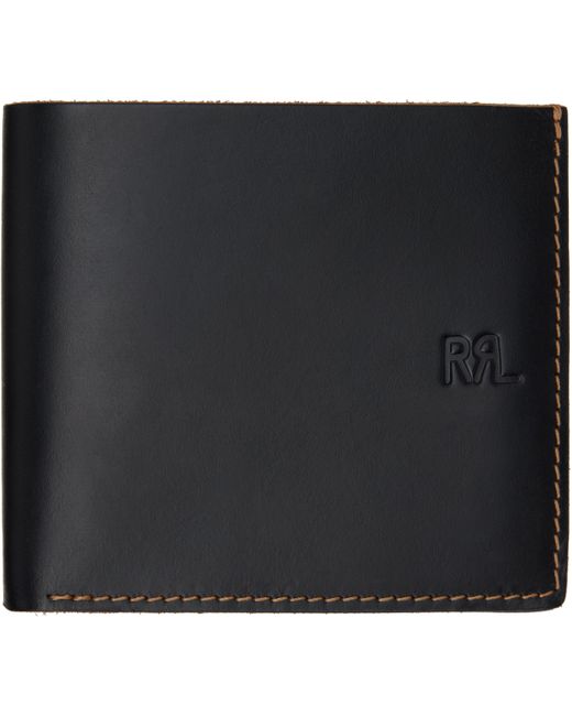 RRL Black Leather Wallet for men