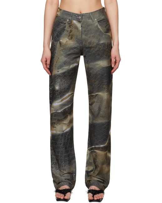 Serapis Black Golden Hour Fitted Jeans