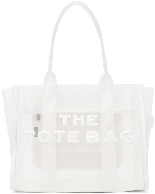 Marc Jacobs ホワイト The Mesh Large トートバッグ White