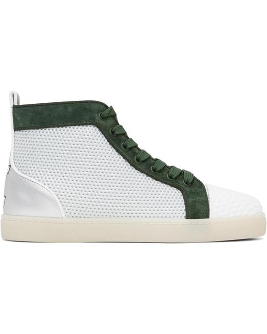 Christian Louboutin Black Off-white & Green Varsilouis Sneakers for men