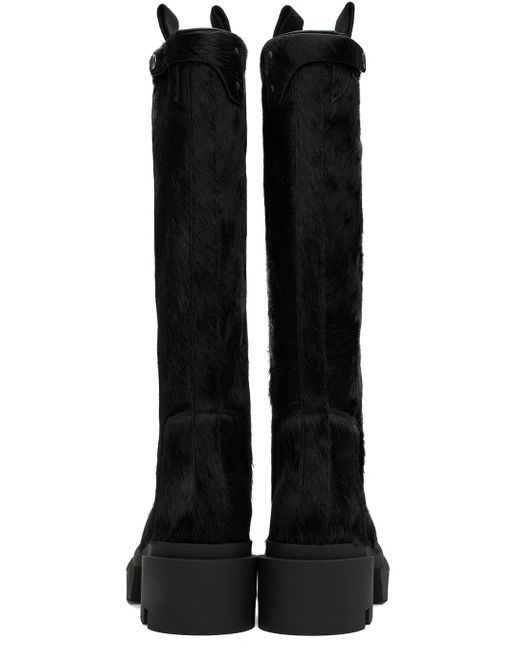 Rick Owens Black Pull On Bogun Boots for men