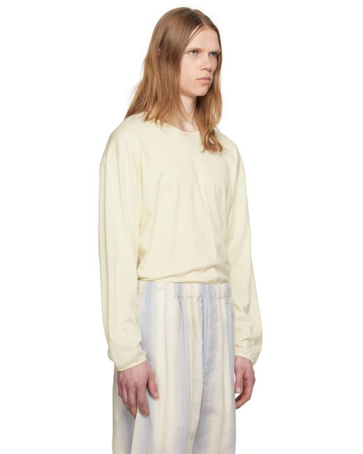 Lemaire Multicolor Relaxed Long Sleeve T-Shirt for men