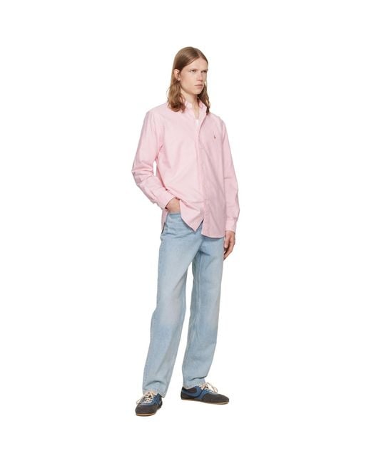 Polo Ralph Lauren Pink 'The Iconic Oxford' Shirt for men