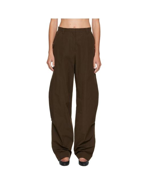 Kiko Kostadinov Brown Khaki Tern Trousers