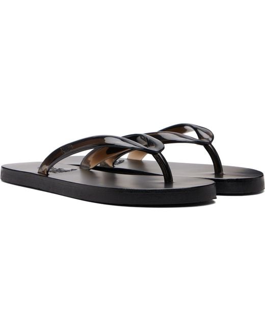Ancient Greek Sandals Black Saionara Jelly Flip-Flops