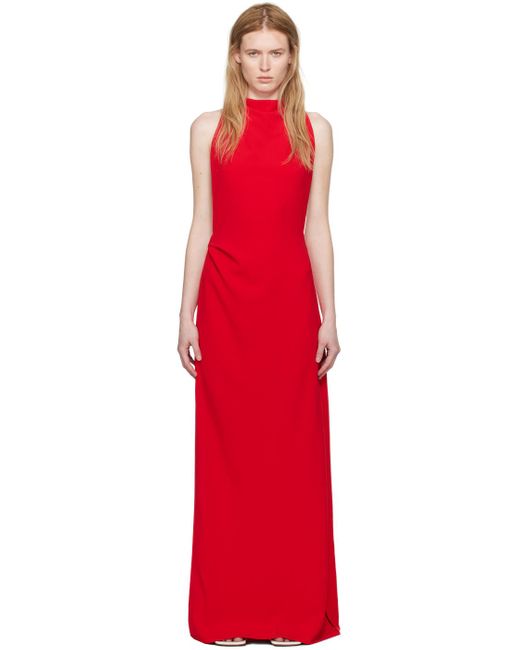 Proenza Schouler Red Faye Maxi Dress