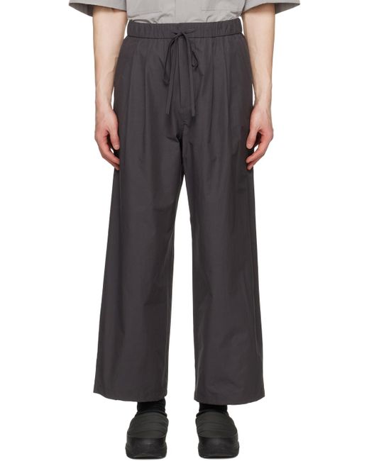 Amomento Black Pleated Trousers for men