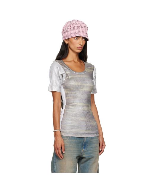 SECONDA Gray Khaki & Ssense Exclusive Mouflage T-Shirt