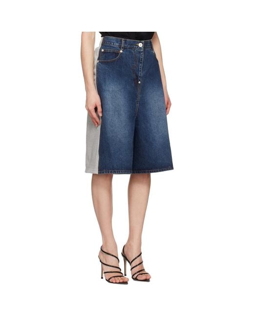 Pushbutton Blue Hybrid Regular Skort