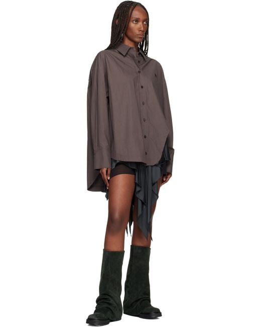 The Attico Black Robin Combat Boots