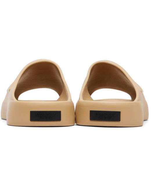 Fear Of God Natural Tan Essentials Los Feliz Slides for men