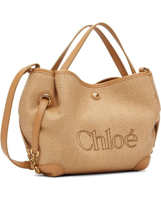 Chloé Natural Small Clover Double Carry Tote