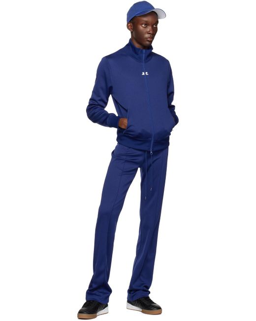 Courreges Blue Interlock Track Pants for men