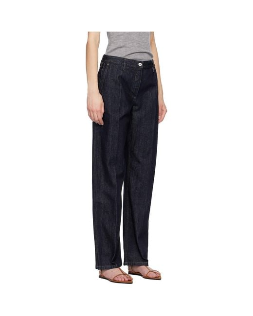Jil Sander Blue Straight Leg Jeans