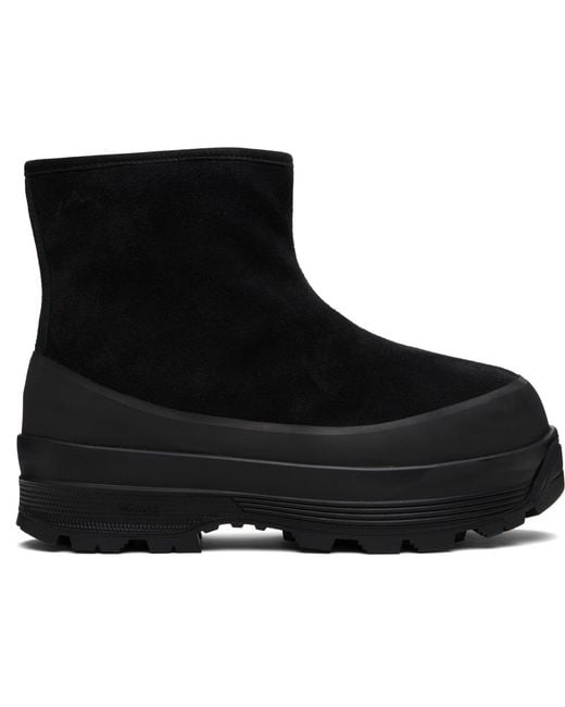 Diemme Black Badia Shearling Boots for men