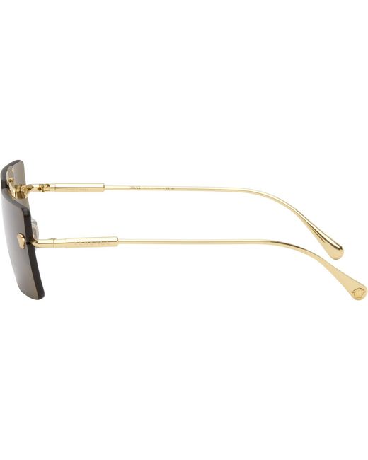 Versace Brown Medusa Sunglasses for men