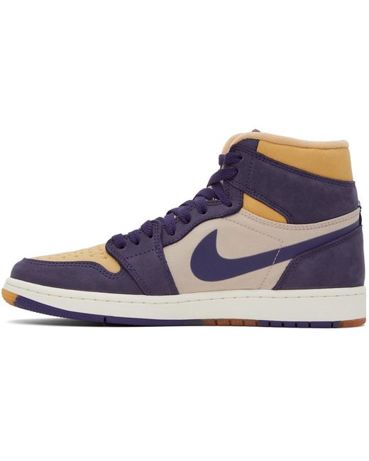 Nike Blue Purple & Yellow Air Jordan 1 High Element Sneakers for men