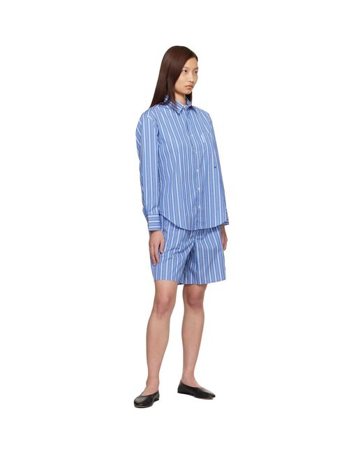 HOMMEGIRLS Blue Oxford Shirt