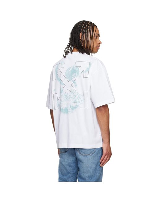 Off-White c/o Virgil Abloh White Moon Arrow S/S Skate T-Shirt for men