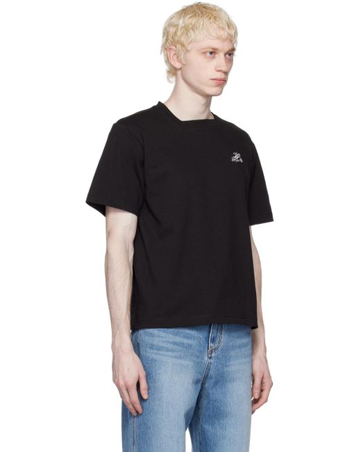 Adererror Black Dancy T-shirt for men