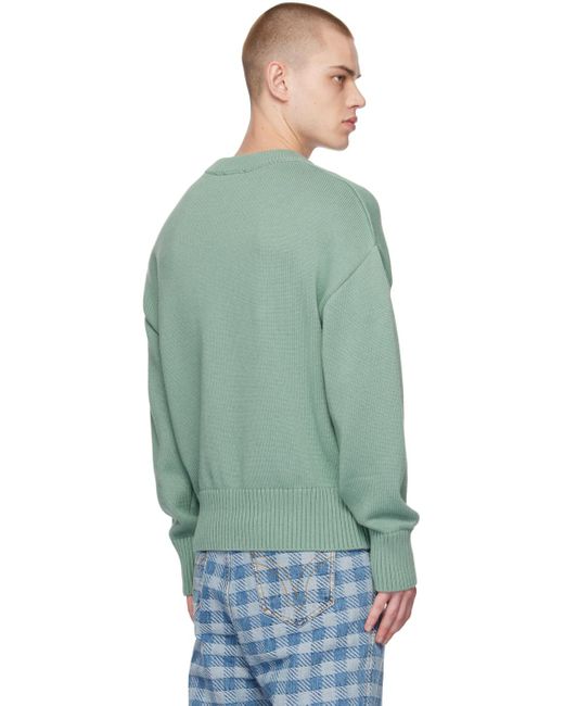 AMI Ssense Exclusive Green Ami De Cœur Sweater for men