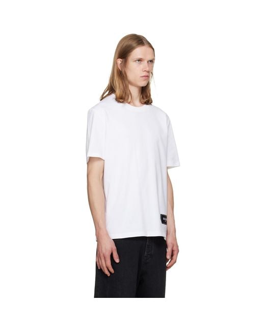 Balmain White Two-Pack & Vintage' T-Shirts for men