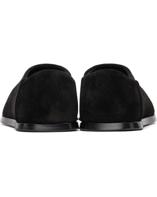 Fear Of God Black Slip On Loafers