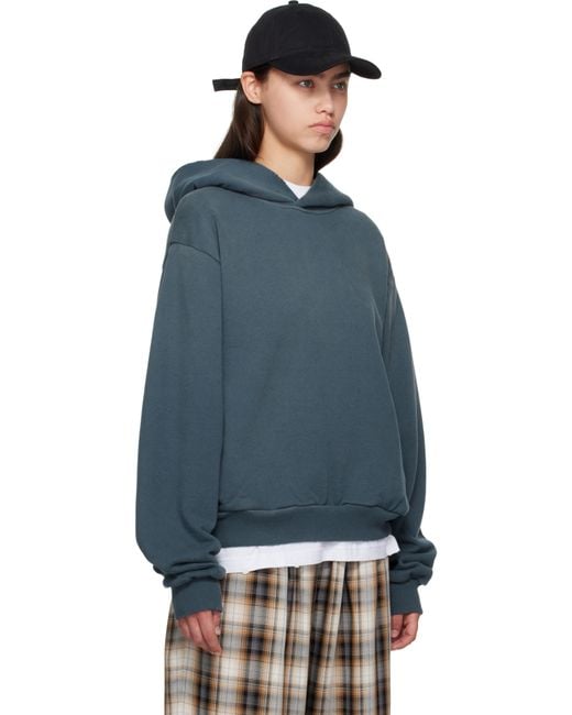 Acne Blue Logo Hoodie