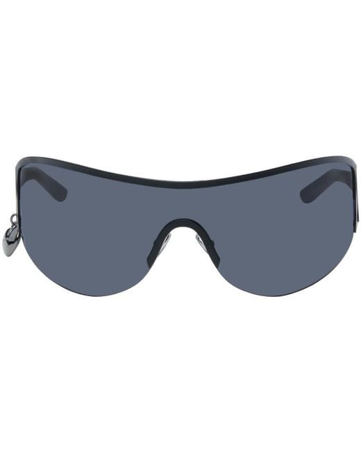 Acne Black Metal Frame Sunglasses