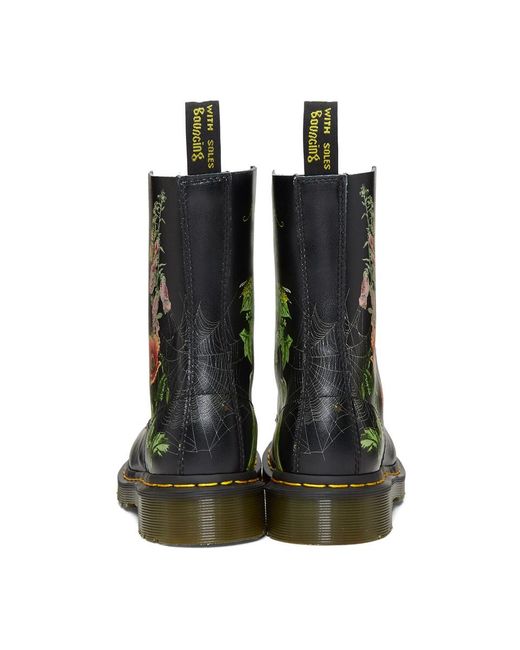 Dr. Martens Black 1490 Wild Botanics Boots | Lyst