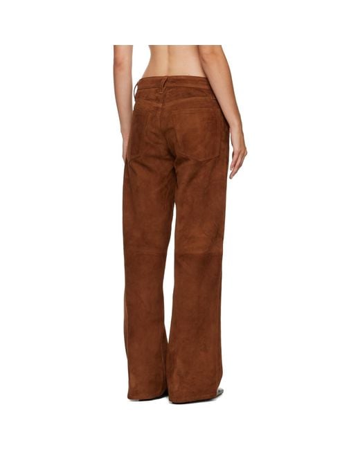 Rag & Bone Brown Cam Suede Pants