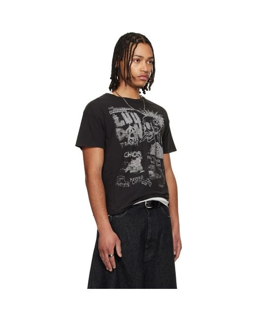 Lu'u Dan Black Thrash T-Shirt for men