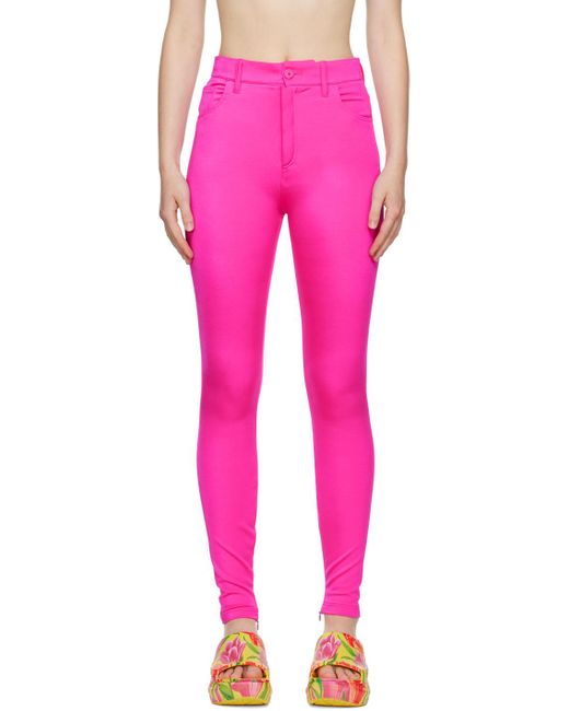 Balenciaga Pink Bodycon leggings