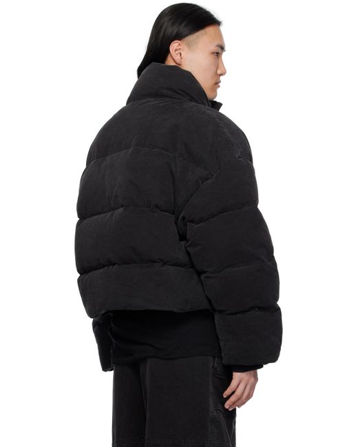 Entire studios Black Mml Puffer Down Jacket for men