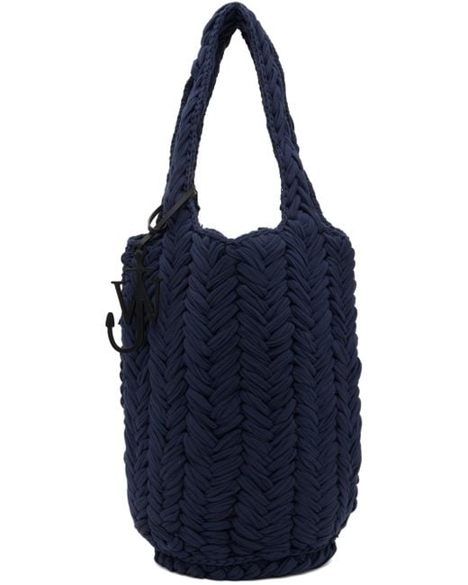 J.W. Anderson ネイビー ショッパーバッグ Blue