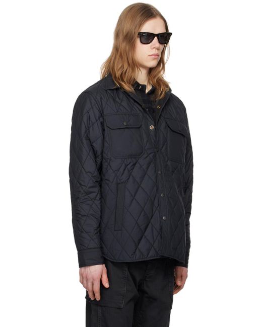 RRL Black Quilted Jacket for men