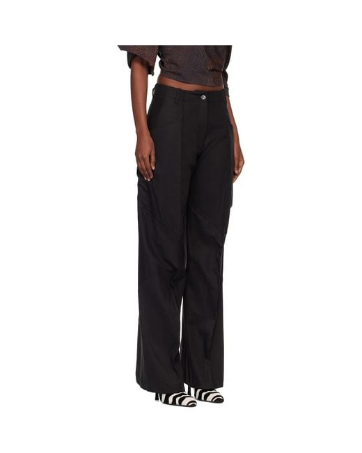 Kiko Kostadinov Black Centennial Trousers