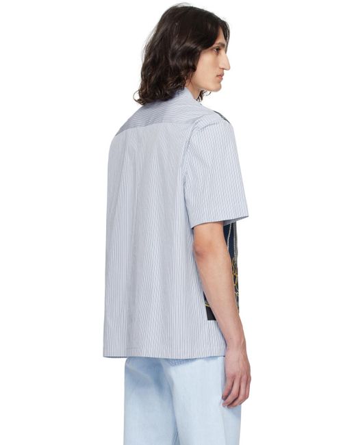 Versace Blue Nautical Shirt for men