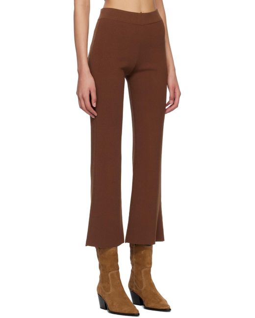 Staud Multicolor Brown Estella Trousers