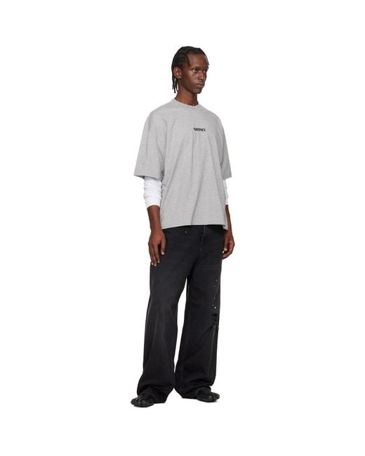 Vetements Gray 'Nerd' T-Shirt for men