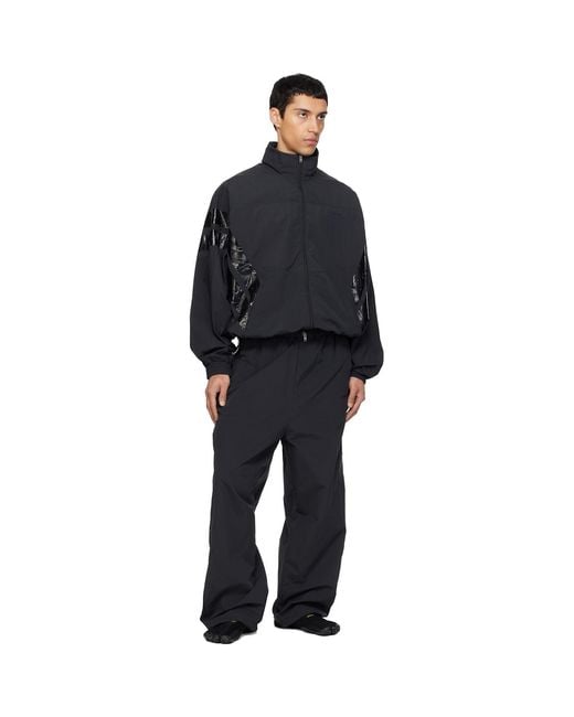 Vetements Black Taped Track Jacket for men