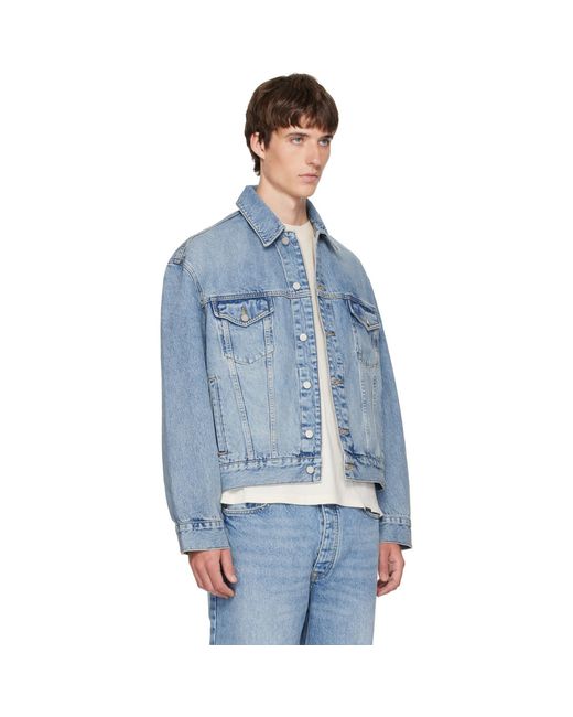 Represent Blue Denim Trucker Jacket for men