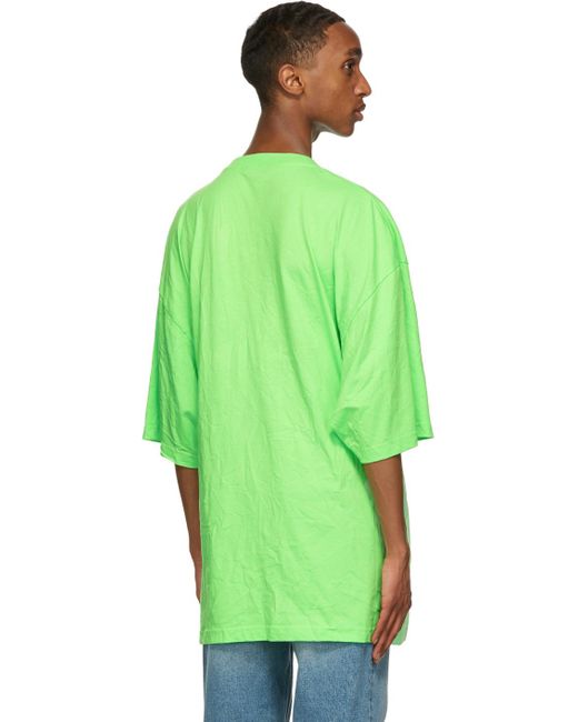 T shirt balenciaga vert fluo sale
