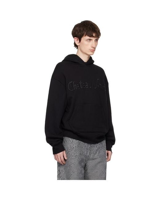Amiri Black 'Chateau Tonal Oversized Hoodie for men