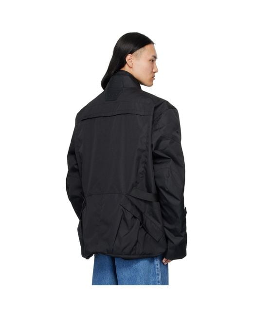 Vetements Black Biker Parka Coat & Jackets Set for men